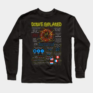 Donuts explained Long Sleeve T-Shirt